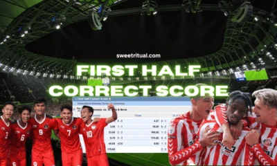 first half correct score