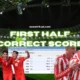 first half correct score